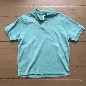 Vintage90s  preppy LL Bean polo w stripes